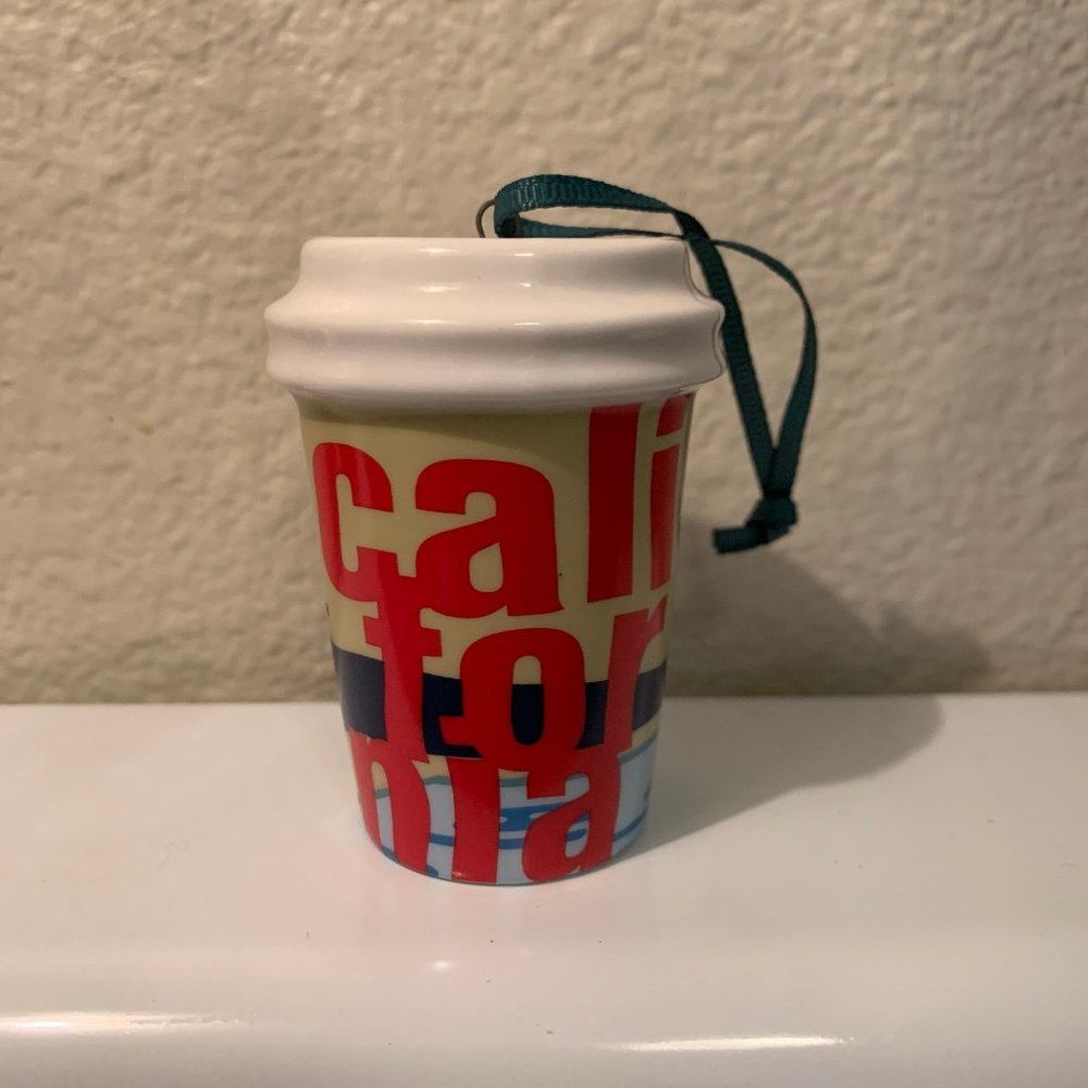 Starbucks 2017 CA To-Go Cup Ceramic Ornament